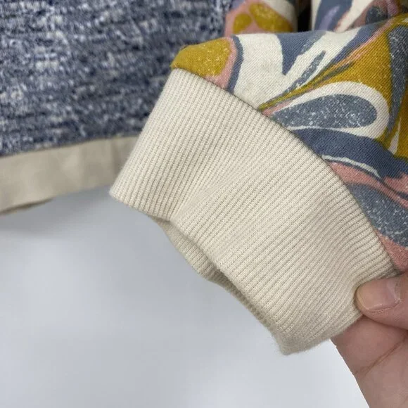 Saturday Sunday Anthropologie Size Large Sweatshirt Flora Printed Dolman - Picture 13 of 16